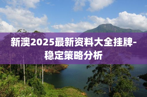 新澳2025最新資液壓動(dòng)力機(jī)械,元件制造料大全掛牌-穩(wěn)定策略分析