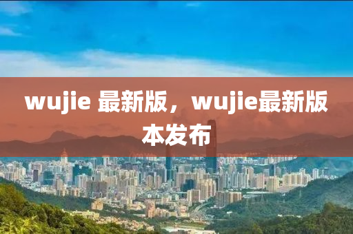 wujie 最新版，wujie最新版本發(fā)布液壓動(dòng)力機(jī)械,元件制造