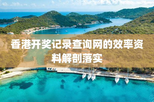 香港開獎記錄查詢網(wǎng)的效率資料解剖落實液壓動力機械,元件制造