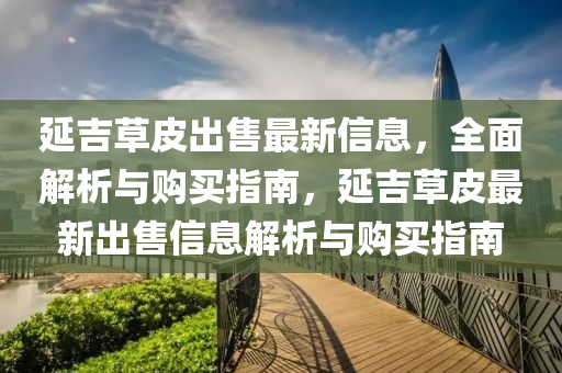 延吉草皮出售最新信息，全面解析與購買指南，延吉草皮最新出售信息解析與購買指南液壓動(dòng)力機(jī)械,元件制造
