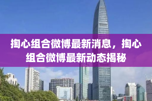 掏心組合微博最新消息，掏心組合微博最新動(dòng)態(tài)揭秘液壓動(dòng)力機(jī)械,元件制造