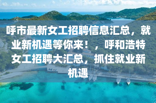 液壓動力機(jī)械,元件制造呼市最新女工招聘信息匯總，就業(yè)新機(jī)遇等你來！，呼和浩特女工招聘大匯總，抓住就業(yè)新機(jī)遇