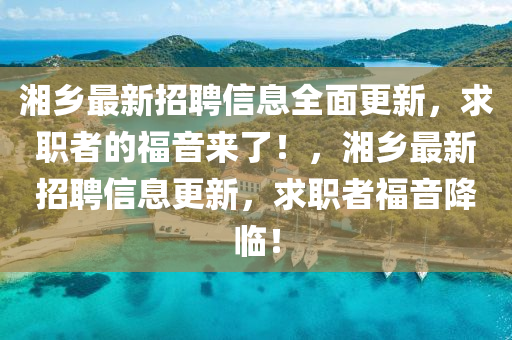 湘鄉(xiāng)最新招聘信息全面更新，求職者的福音來(lái)了！，湘鄉(xiāng)最新招聘信息更新，求職者福音降臨！液壓動(dòng)力機(jī)械,元件制造
