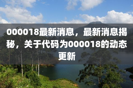 000018最新消息，最新消息揭秘，關(guān)于代碼為000018的動(dòng)態(tài)更新液壓動(dòng)力機(jī)械,元件制造