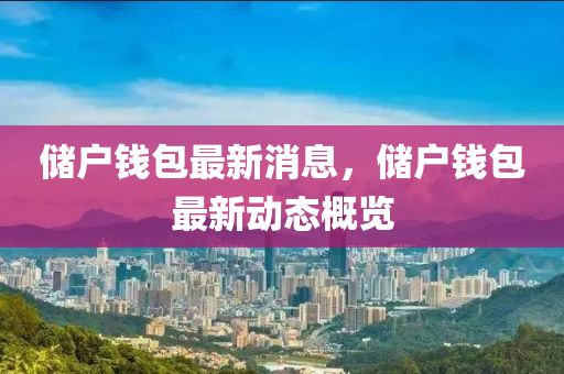 儲戶錢包最新消息，儲戶錢包最新動態(tài)概覽