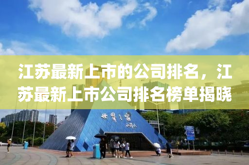 江蘇最新上市的公司排名，江蘇最新上市公司排名榜單揭曉